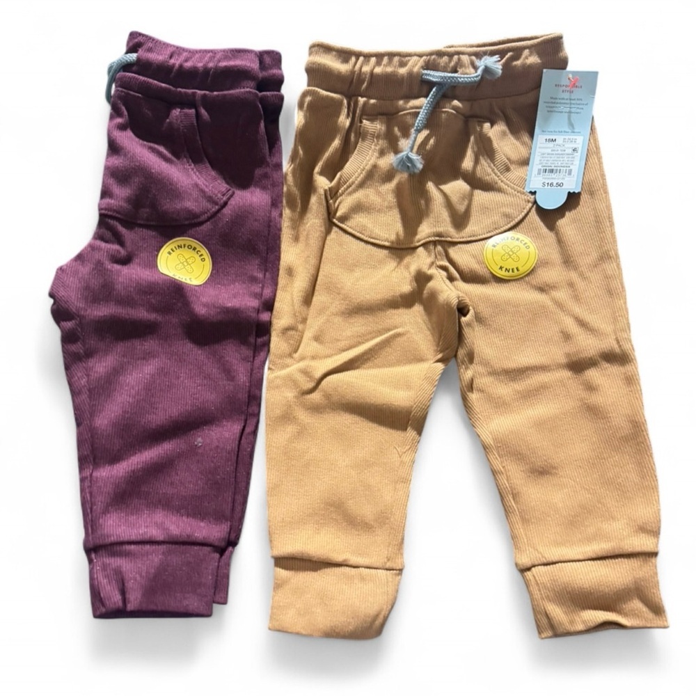 Cat and Jack 18months Bottoms in Purple and Tan